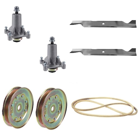 Aic Replacement Parts 46 Deck Rebuild Kit 192870 134149 197253 195945 Fits Husqvarna fits Craftsman 429636-SPINDLEBLADEPULLEY